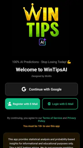 WinTipsAI Football Predictions screenshot