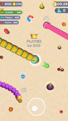 Worms .io Hungry Game screenshot