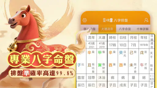 八字排盤-八字算命 八字配對 線上算命 生辰八字查詢 screenshot