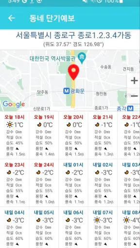 강우레이더 - 강수량 CCTV영상 screenshot