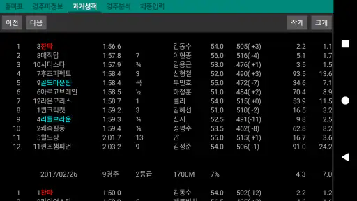 경마 분석 - 스페이드플러스 screenshot