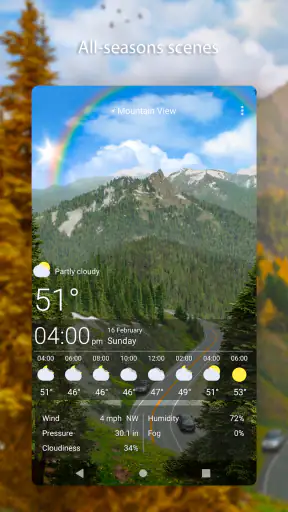 날씨 라이브 배경 화면 screenshot