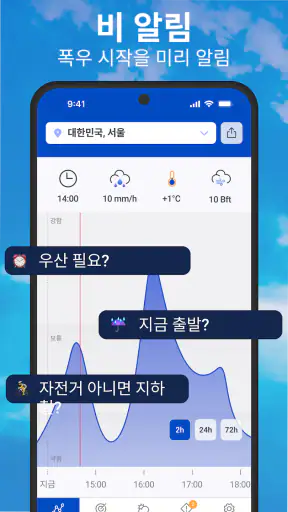 날씨 및 강우 레이더 예보 screenshot