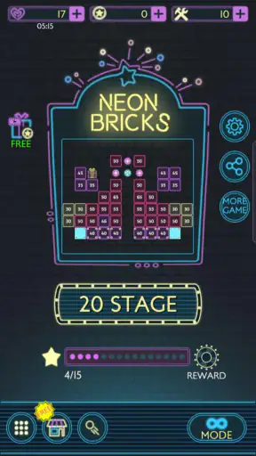 네온 브릭스 screenshot