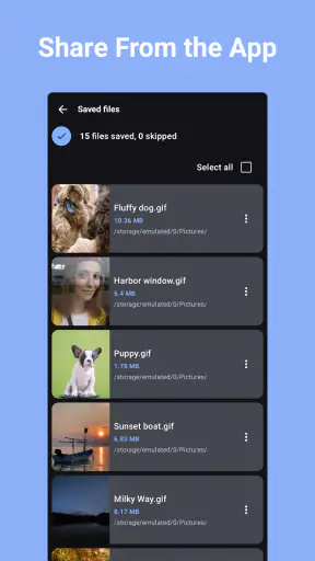 동영상 GIF 변환 - 움짤 만들기 screenshot