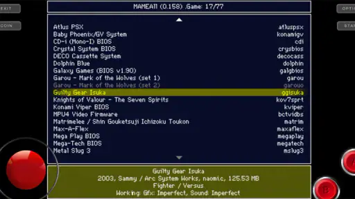 마메올 MAMEAll (MAME 0.159u2) 마메 screenshot