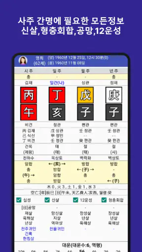 만세력 천을귀인 - 정통 만세력 & AI 사주 프롬프트 screenshot