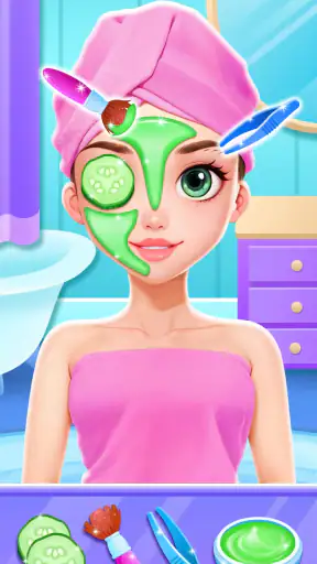 미용실 게임 패션 옷입히기, 화장, 네일 그리고 미용사 screenshot