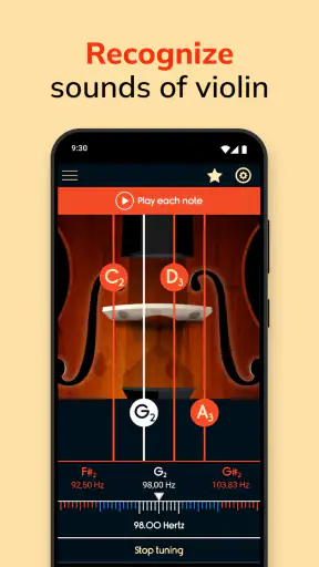 바이올린 튜너 screenshot
