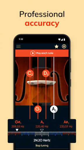 바이올린 튜너 screenshot