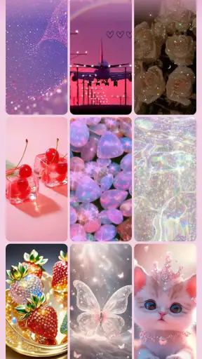 반짝이 배경 화면 screenshot