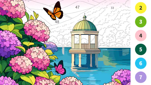 번호 별 색상: 컬러링북 - 숫자 색칠 게임 screenshot