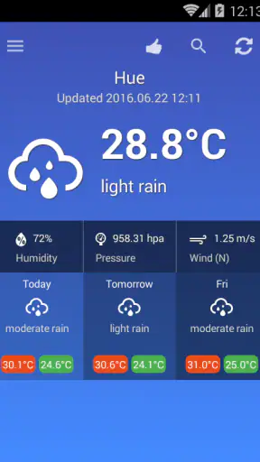 베트남 날씨 screenshot