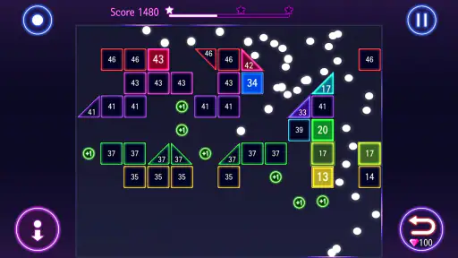 벽돌깨기 히트 - 글로우볼 screenshot