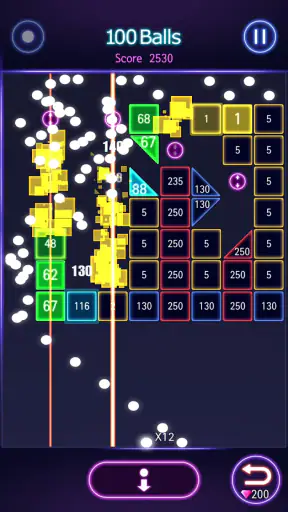 벽돌깨기 히트 - 글로우볼 screenshot