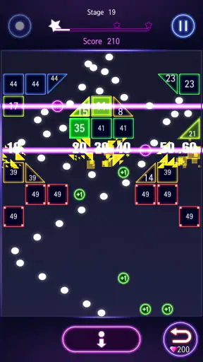 벽돌깨기 히트 - 글로우볼 screenshot