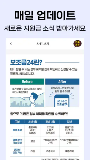 보조금24 이용가이드 - 보조금24 신청 안내 screenshot