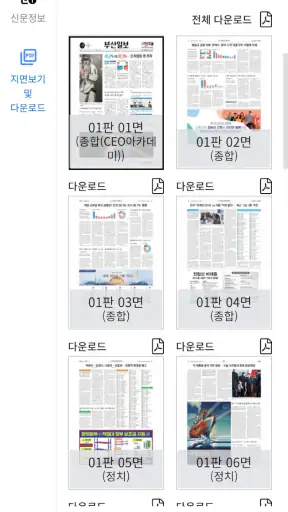 부산일보 screenshot