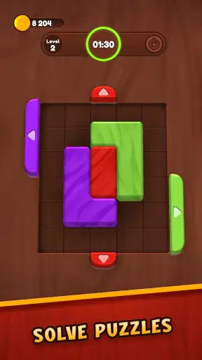 블록 퍼즐 - Color Wood Jam screenshot