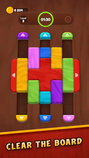 블록 퍼즐 - Color Wood Jam screenshot