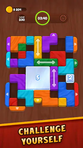 블록 퍼즐 - Color Wood Jam screenshot