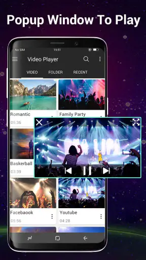 비디오 플레이어 Android 용 모든 형식 screenshot