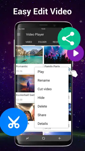 비디오 플레이어 Android 용 모든 형식 screenshot