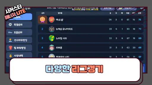 사커스타매니저 LITE - 보급형 풋볼매니저 축구게임 screenshot