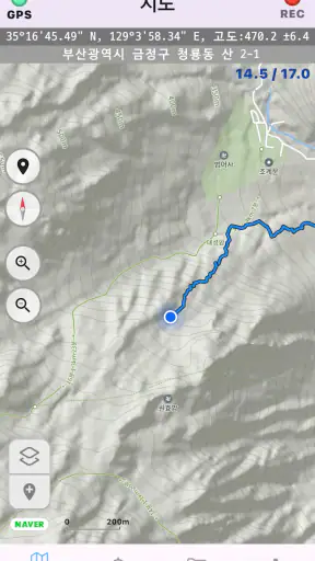 산길따라GPS screenshot