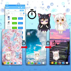 생생한 애니메이션 Live2D 바탕 화면 screenshot