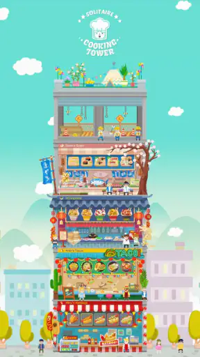 솔리테어 : 쿠킹 타워 screenshot