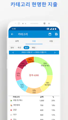 수입 비용 - 일일 경비 및 자금 관리자 screenshot