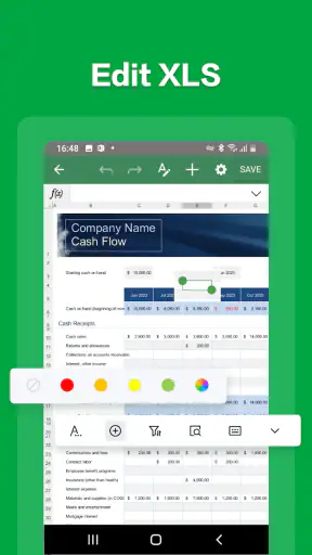 스프레드시트 편집기:엑셀 뷰어,excel 템플릿 screenshot