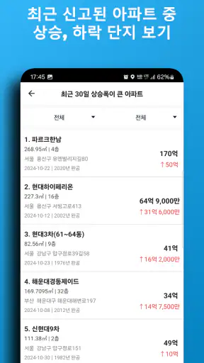 아파트실거래알리미 - 내 주변 실거래가 검색 screenshot