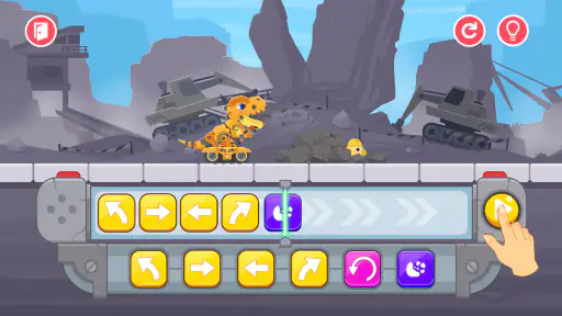 어린이 코딩 게임: 공룡 트럭 프로그래밍 screenshot