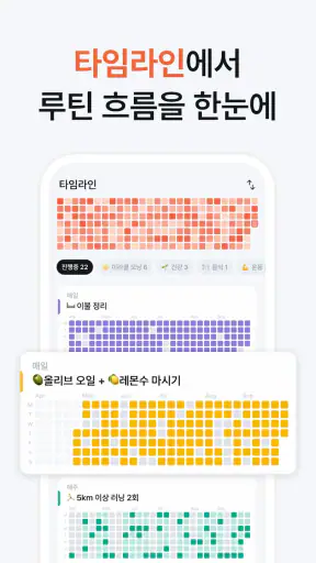 오늘의루틴 - 심플한 루틴 습관 할일 목표 관리 screenshot