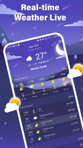 일기 예보 - 정확한 날씨 및 실시간 날씨 screenshot