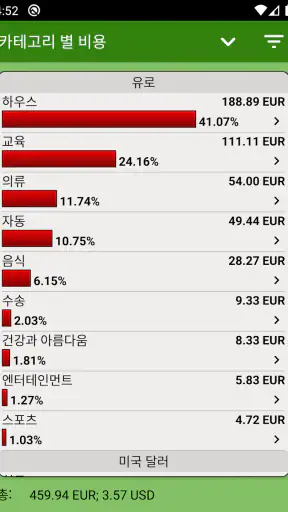 재무 관리, 비용 관리, 원가 회계: FinancePM screenshot