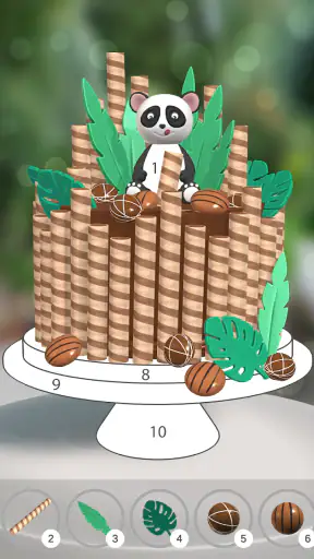 케이크 컬러링 3D screenshot