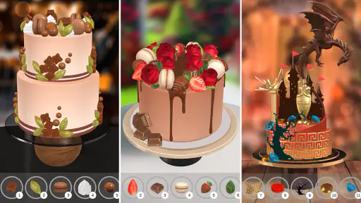 케이크 컬러링 3D screenshot