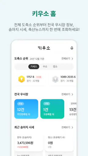 키우소-한우/젖소 목장기록관리 앱 screenshot