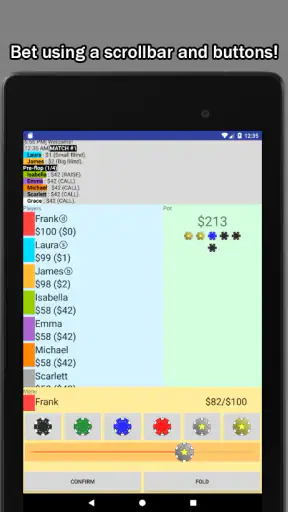 포커 베팅 시뮬레이터 screenshot