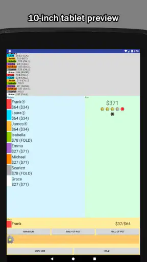 포커 베팅 시뮬레이터 screenshot