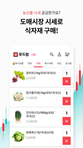 푸드팡 - 식당 식자재 도매 앱 screenshot
