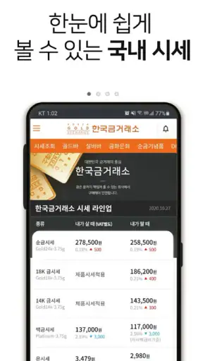 한국금거래소 screenshot