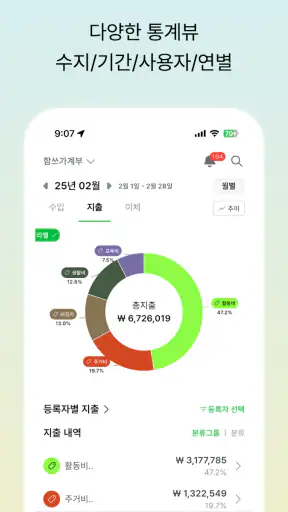 함쓰 - 함께 쓰는 공유 가계부 screenshot