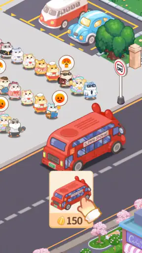 햄스터 시티 매니저: 귀여운 방치형 타이쿤 게임 screenshot