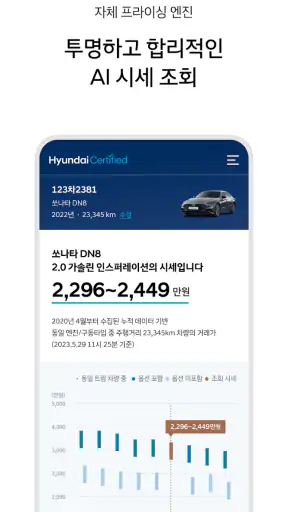 현대/제네시스 인증중고차 screenshot