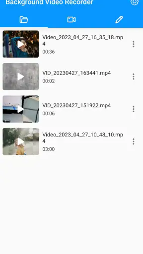 화면이 꺼져있을 때의 비디오 녹화 screenshot