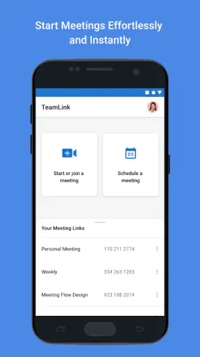 화상 회의 - Web 회의 - TeamLink screenshot